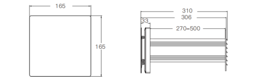 VT100-size Heat Recovery Ventilator VT100-size