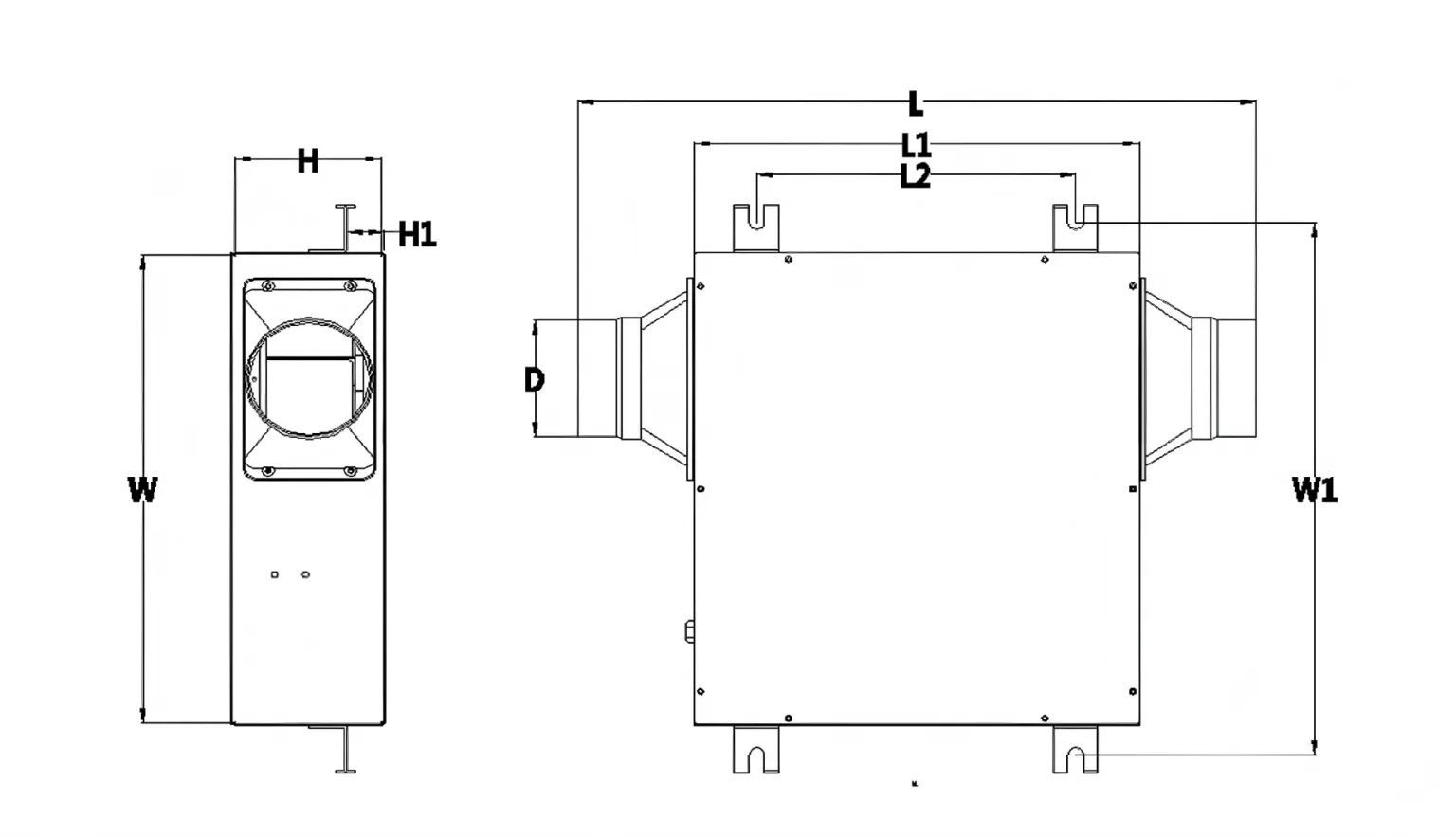 Silent Duct Fan performance curve